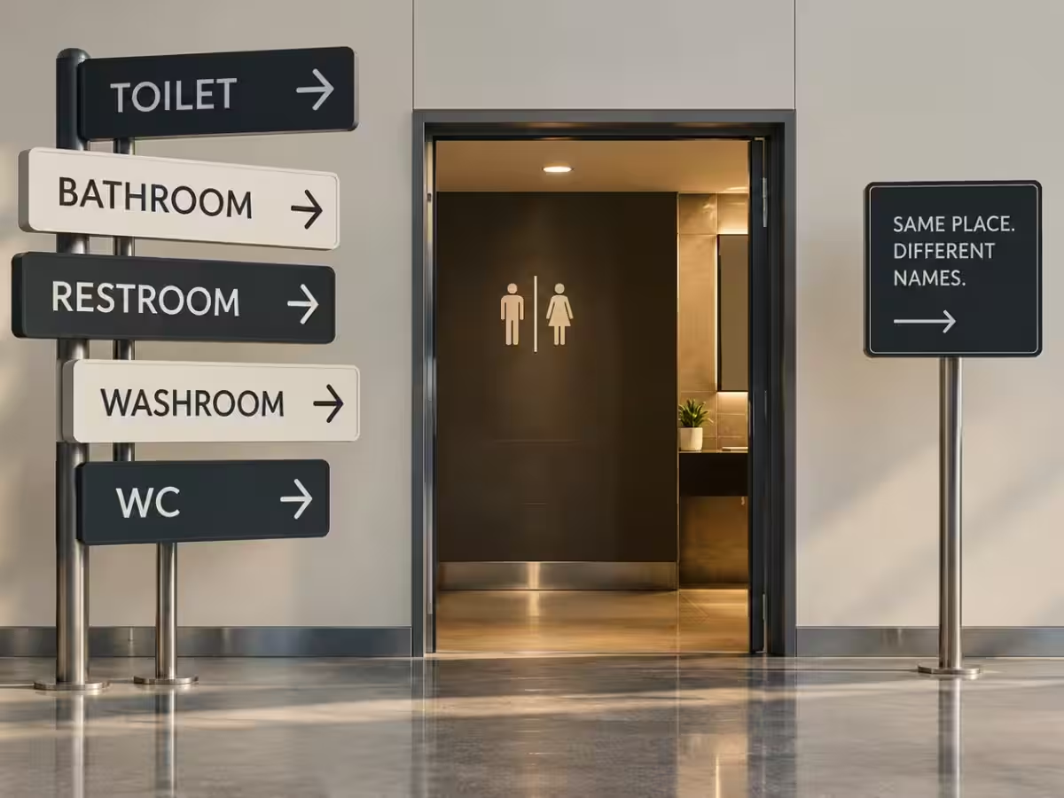 Why we suck at naming the bathroom and what marketers can learn from it